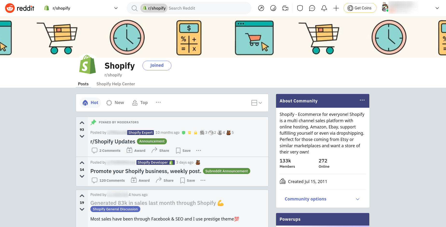 Shopify Subreddit