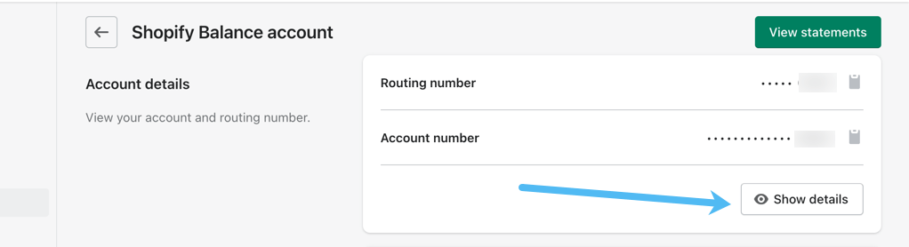 Shopify Balance