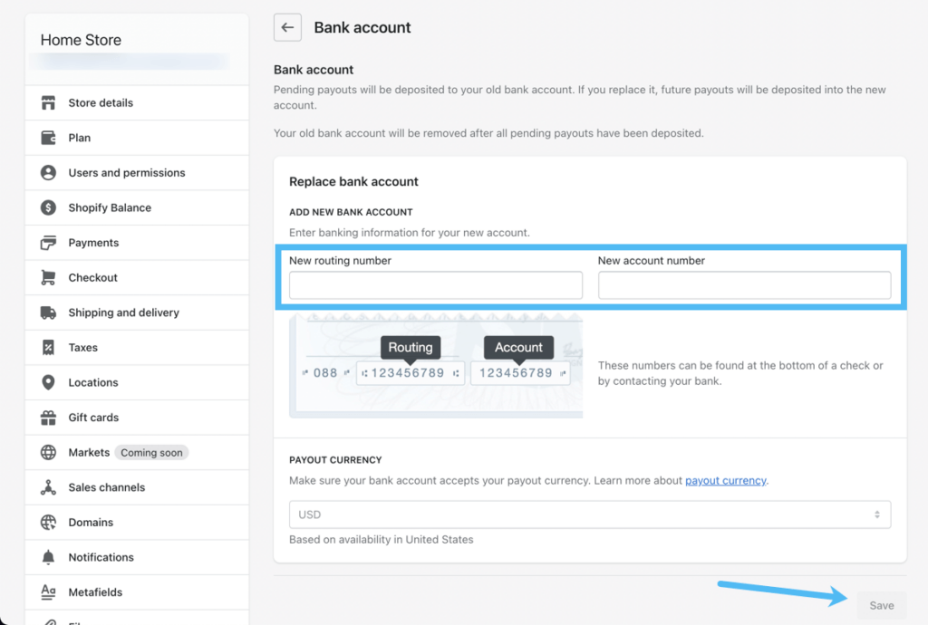 Shopify Balance