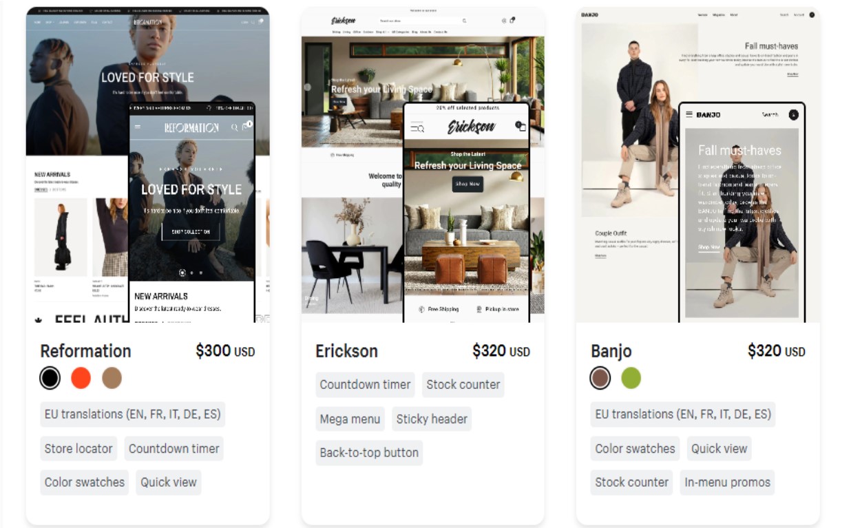 shopify theme