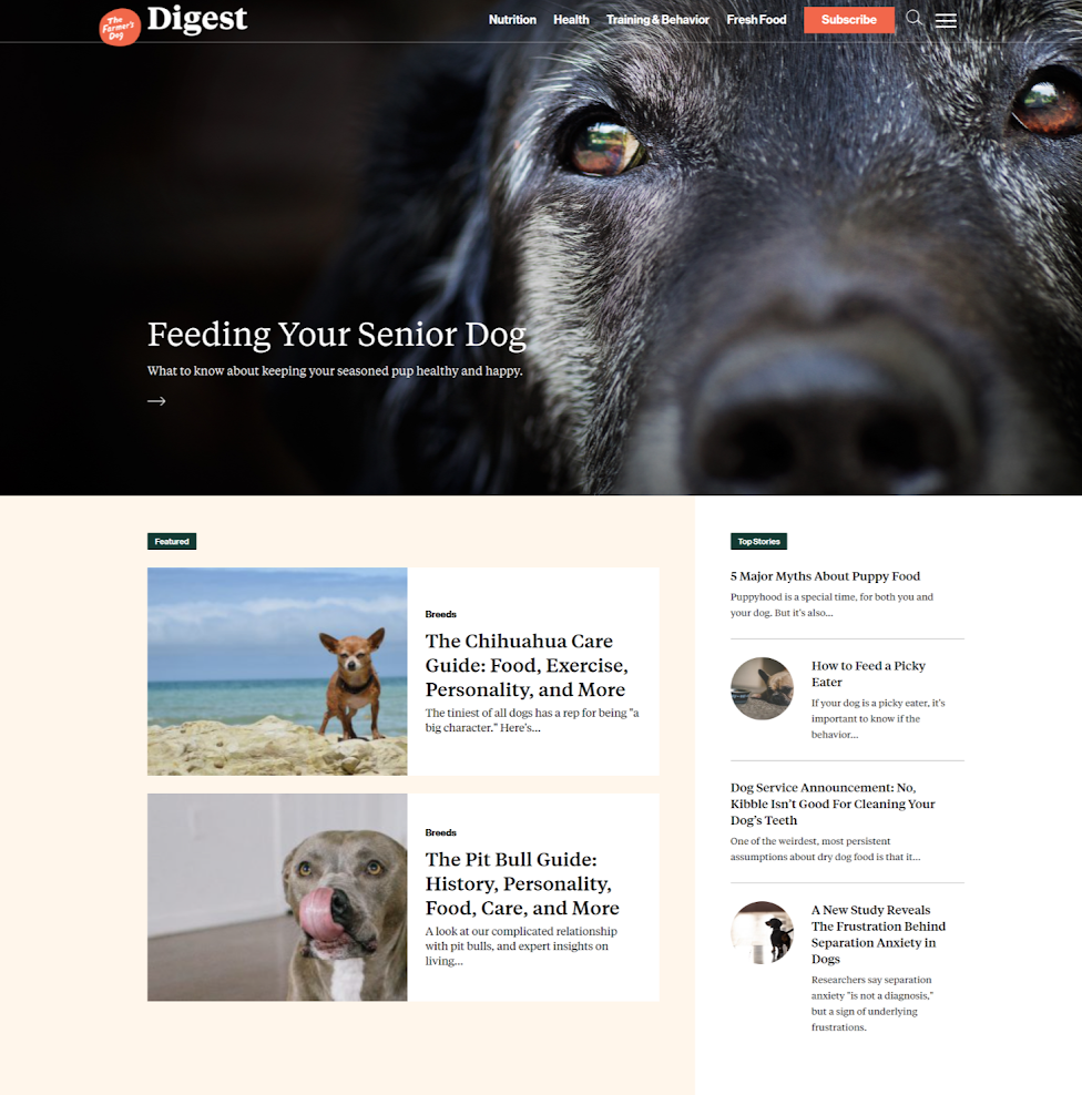 The farmers dog digest
