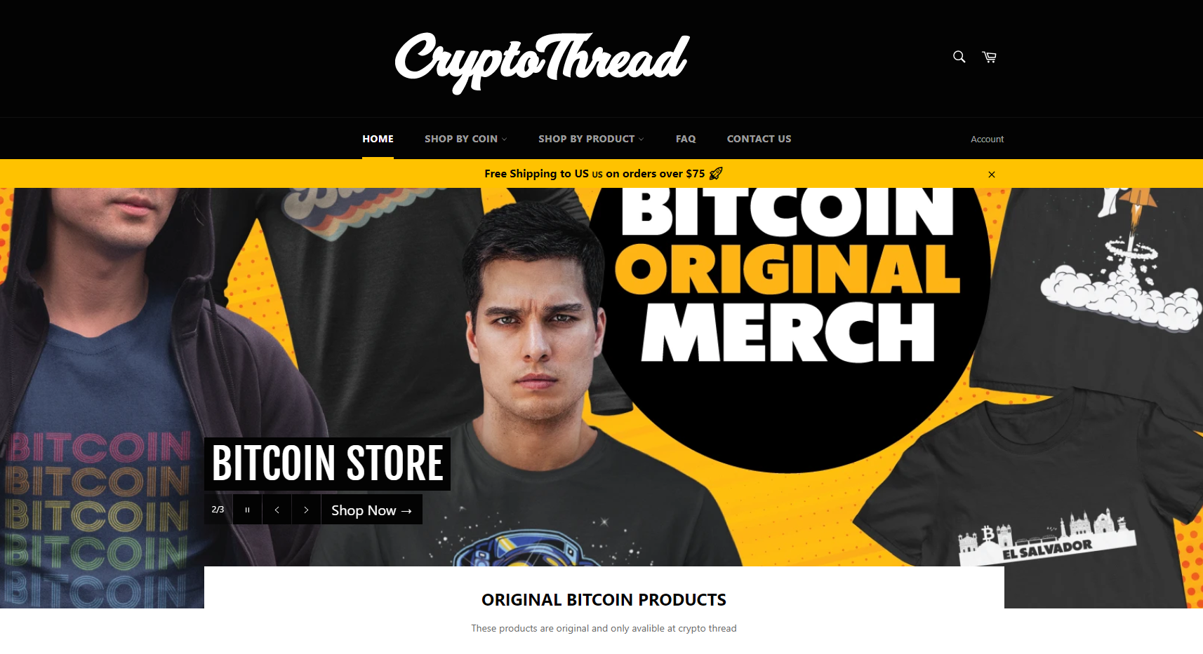 Shopify cryptocurrency