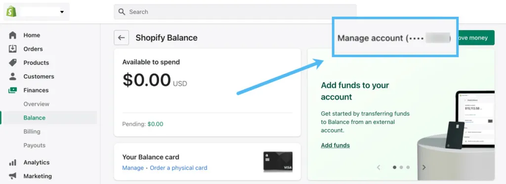 Shopify Balance