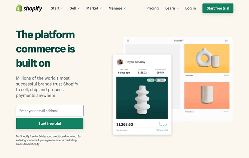 Shopify vs squarespace