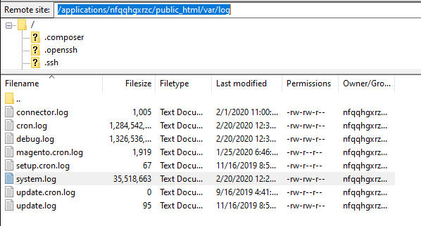 magento logger