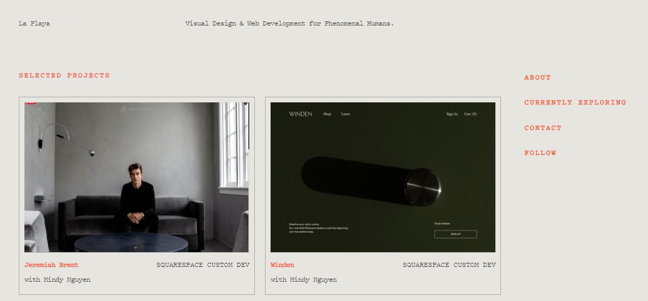 squarespace portfolios 
