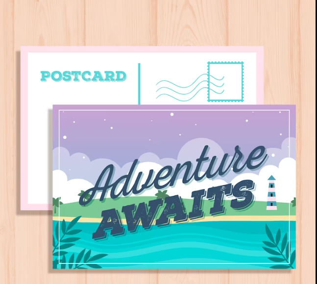 postcard font