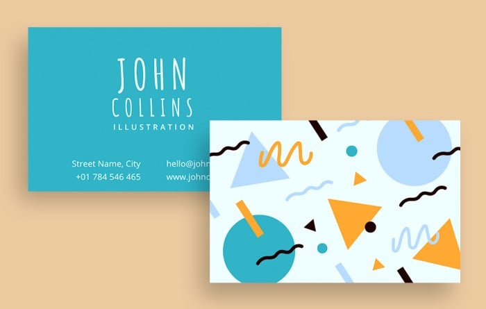 artist business card examples