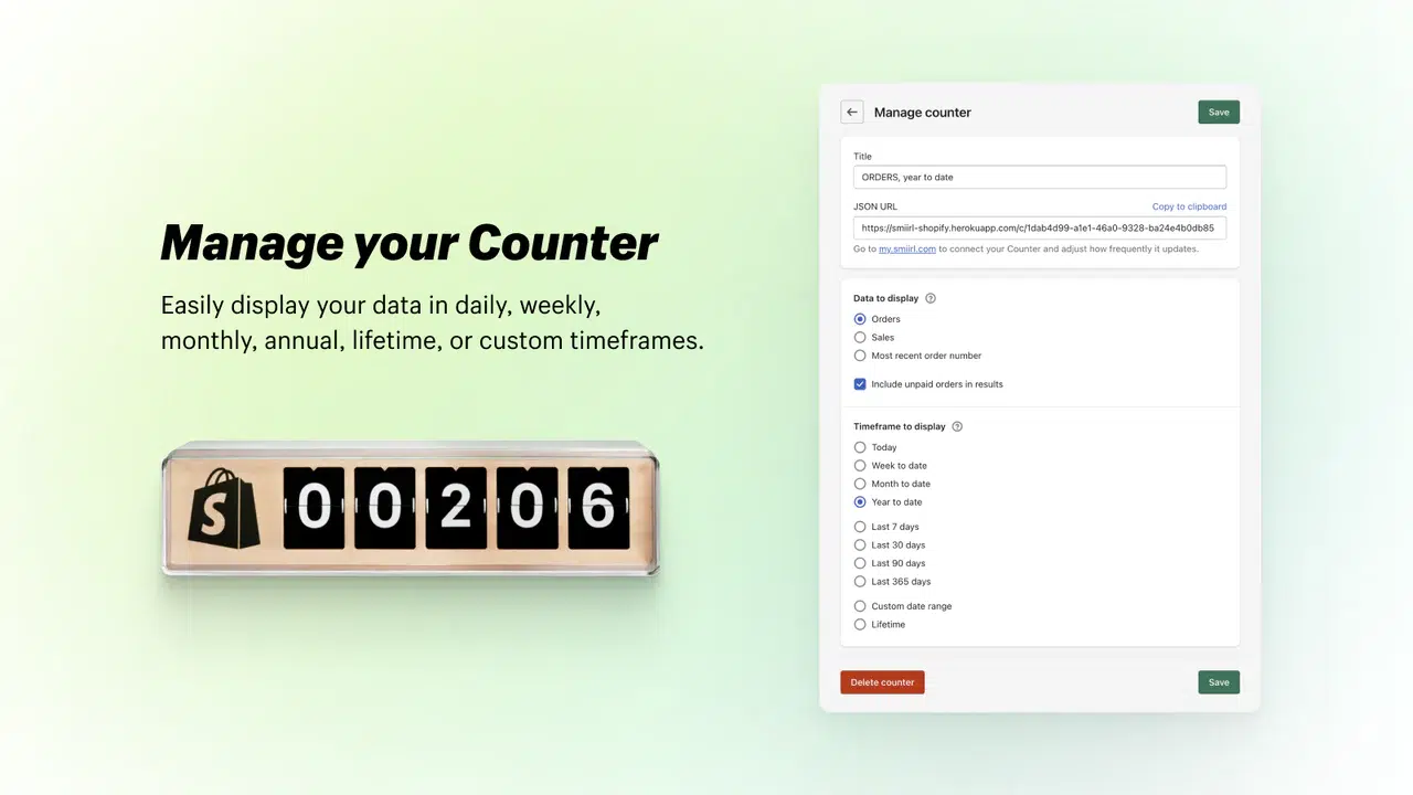 Shopify Counter
