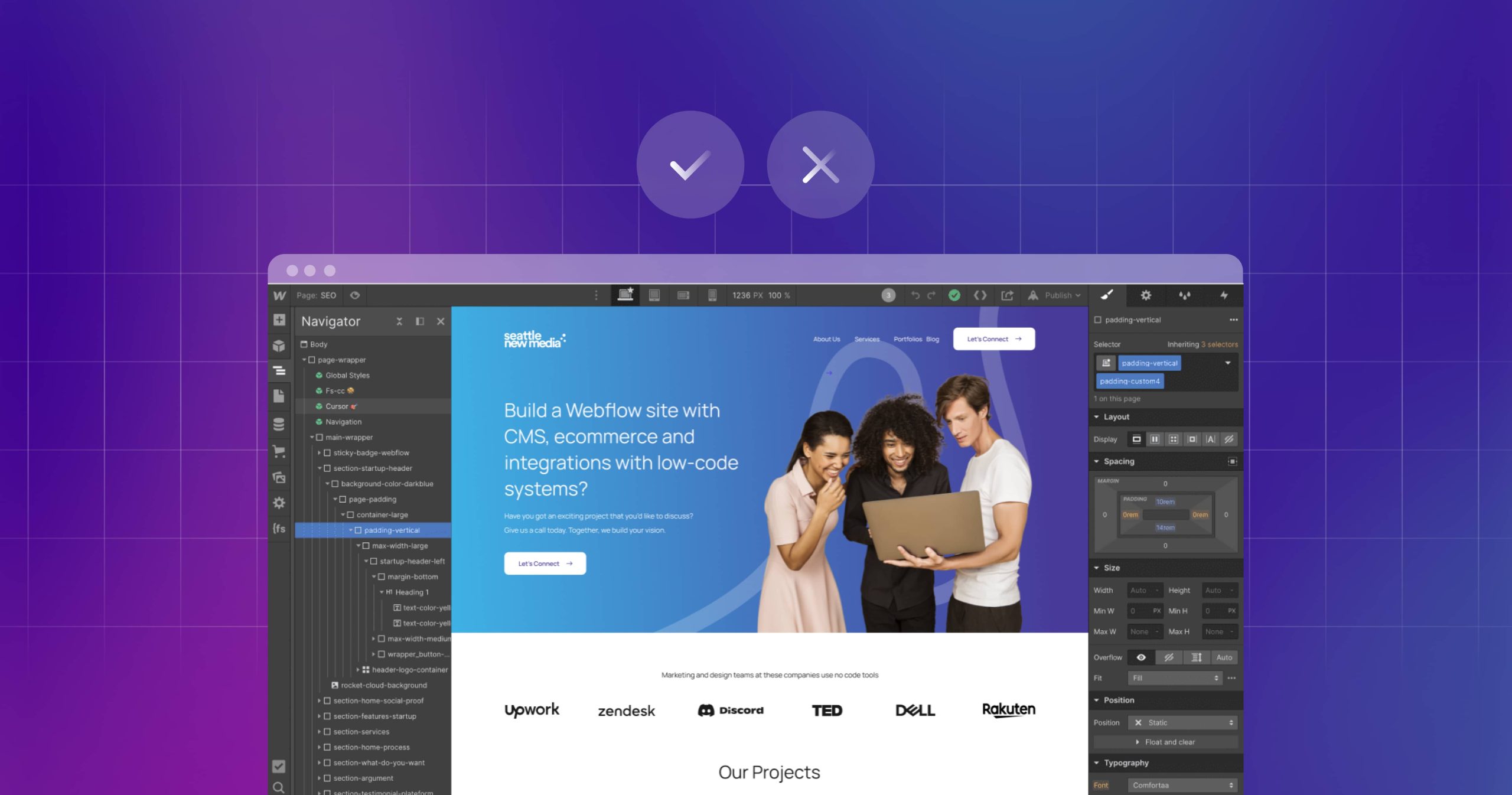 Webflow login