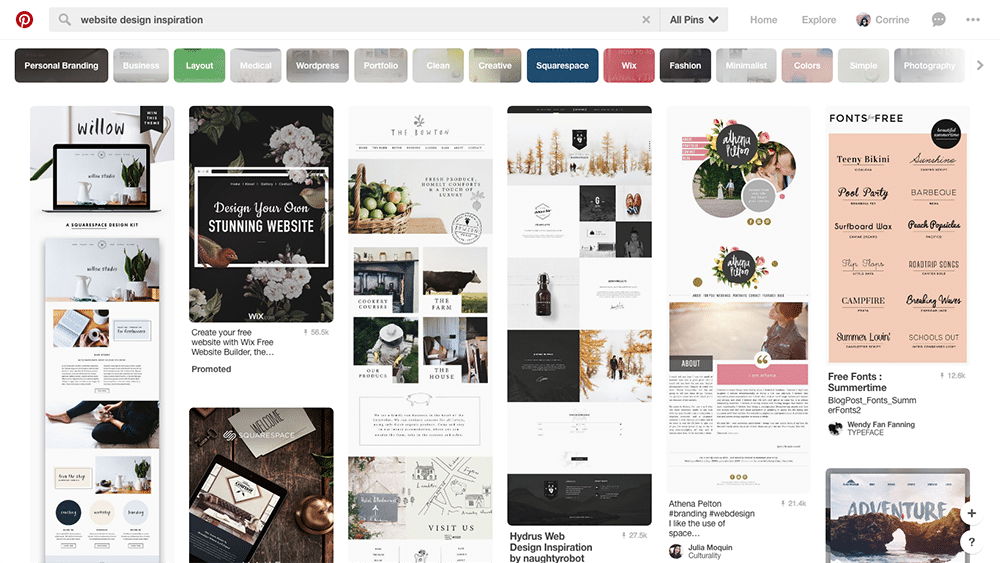Corporate website design