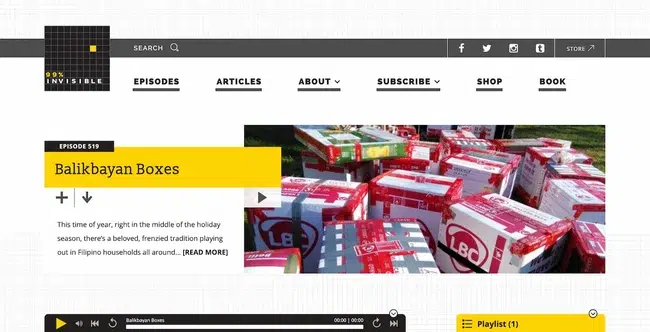 podcast website examples