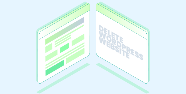 delete a WordPress site