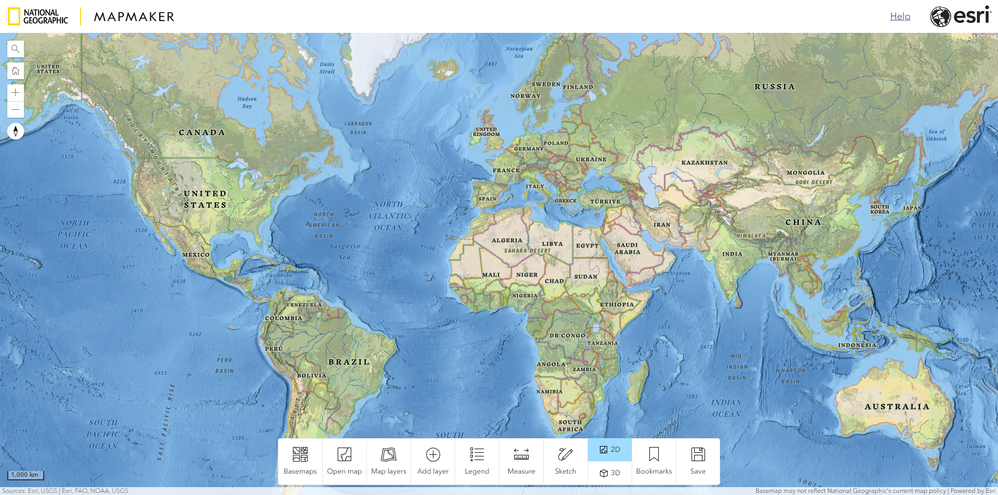 National Geographic "Interactive Maps"